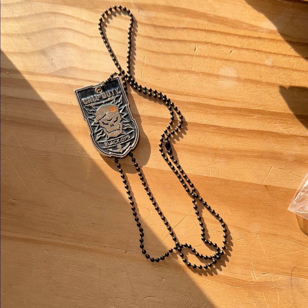 Call of Duty Black Ops Dog Tag Necklace